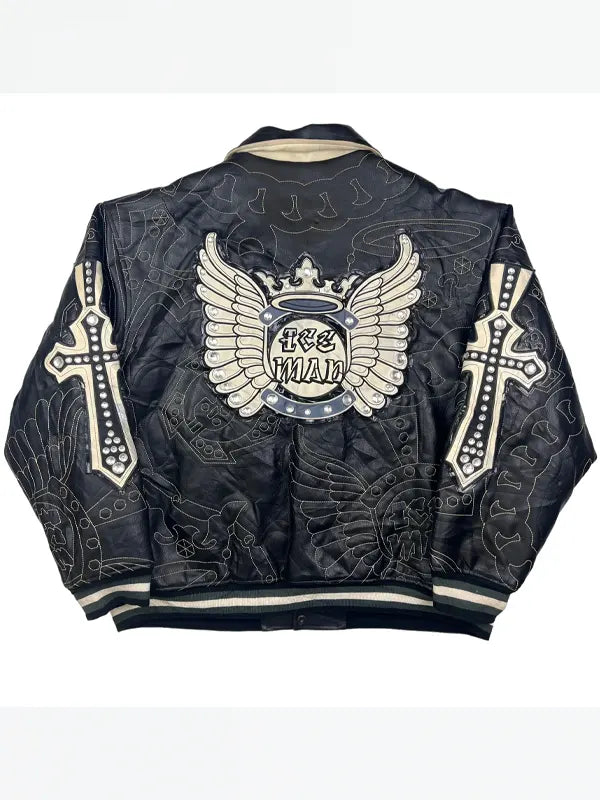 Raw Blue Leather Jackets