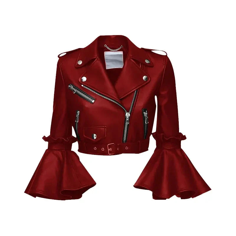 Real-Leather-Cropped-Jacket-Women-Maroon
