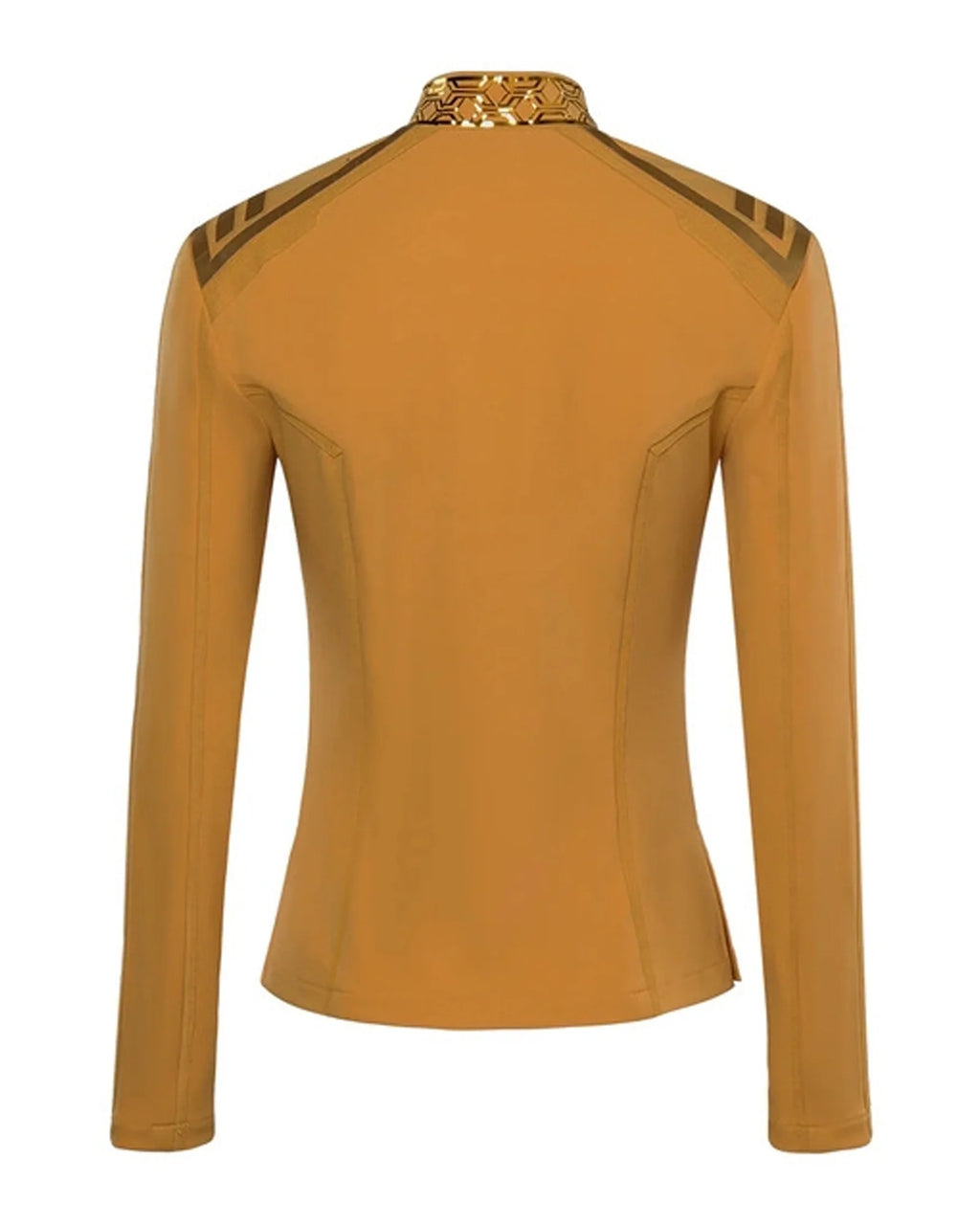 Rebecca-Romijn-Star-Trek-Strange-New-Worlds-Yellow-Jacket-Back