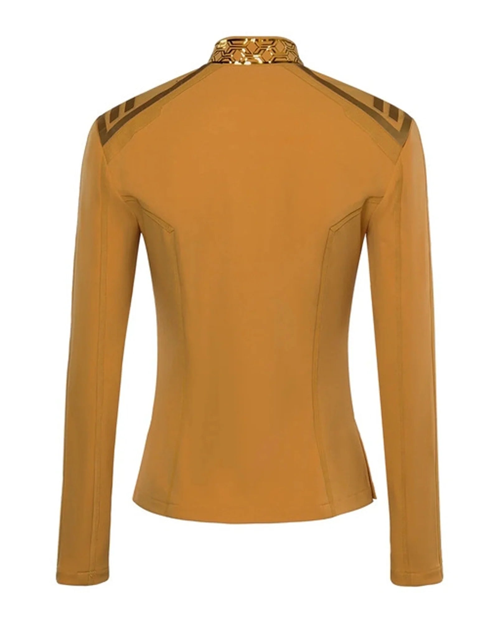 Rebecca-Romijn-Star-Trek-Strange-New-Worlds-Yellow-Jacket-Back