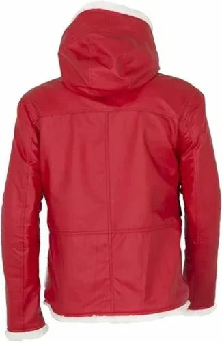 Santa Coat Men’s Christmas Red Shearling Jacket Zing Apparel