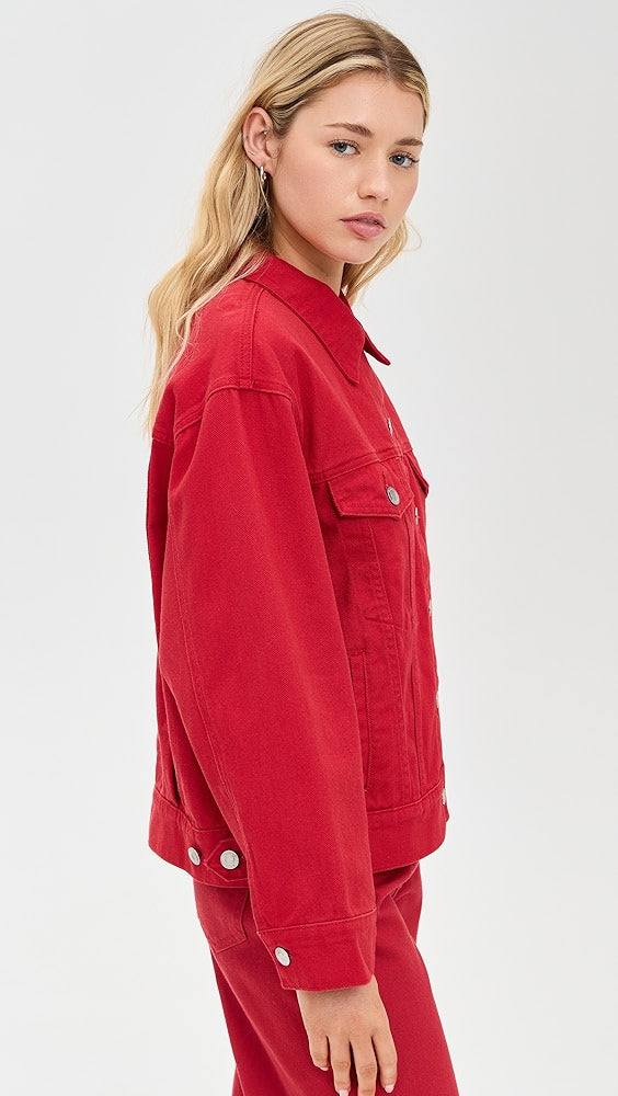 Red-Parke-Denim-Jacket-Side-View
