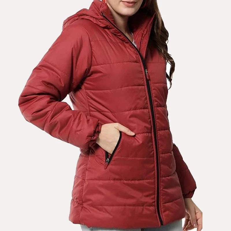 Women's Long Duffel Puffer Jacket Zing Apparel