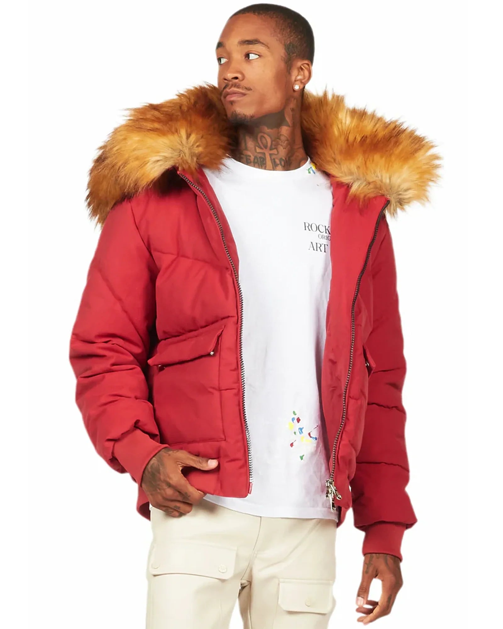 Red-Rockstar-Puffer-Jacket
