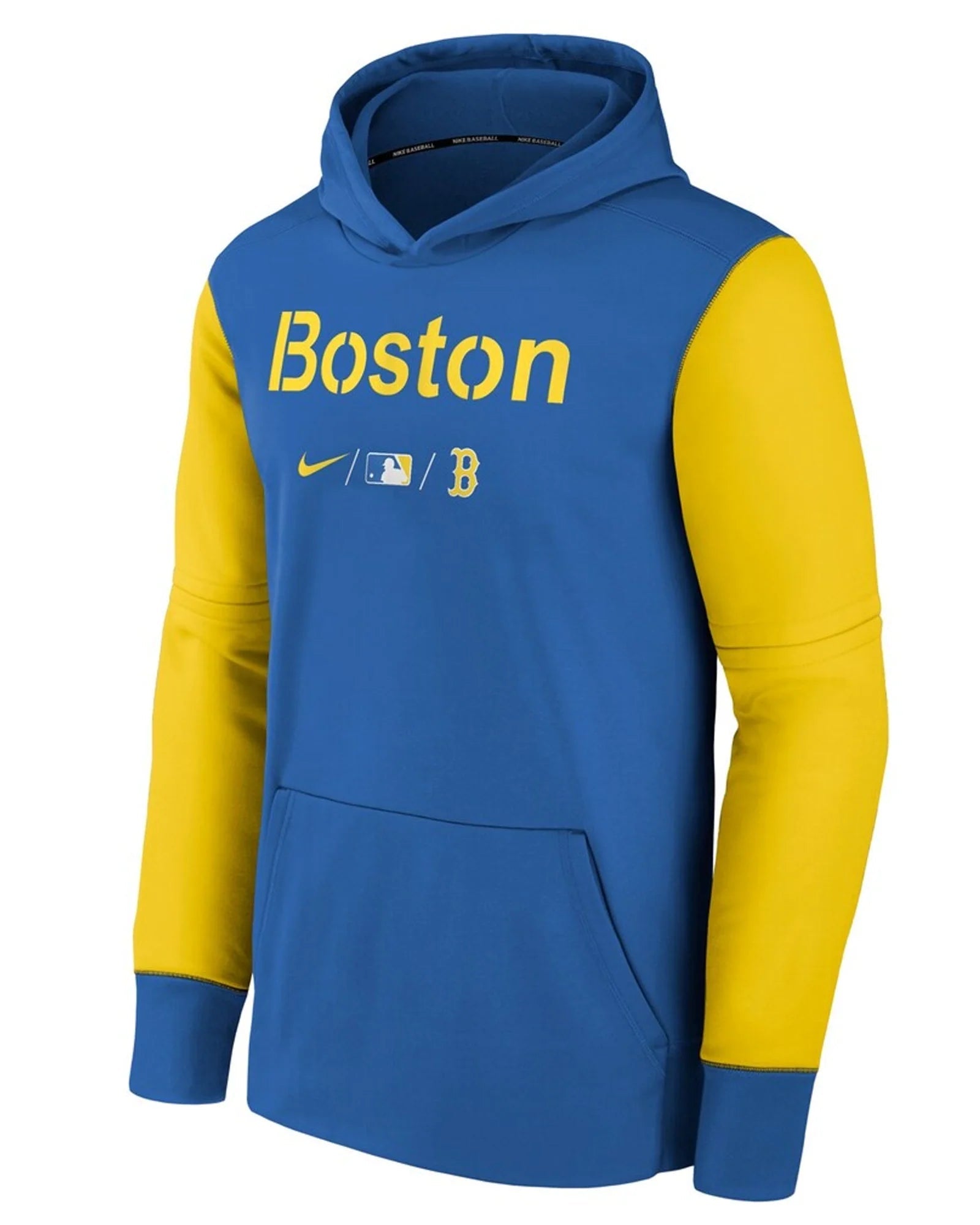 Red-Sox-City-Connect-Blue-And-Yellow-Hoodie