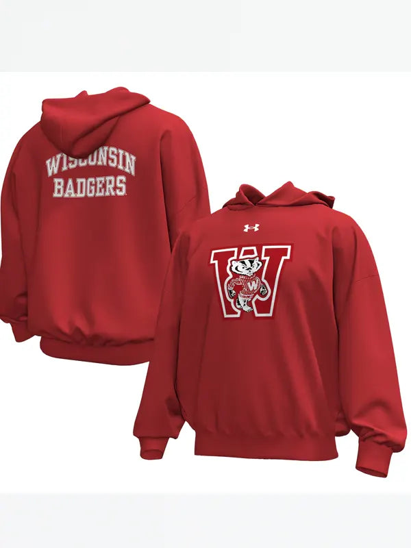 Red Wisconsin Badgers Hoodie