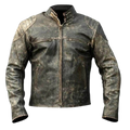 Retro Distressed Hooligan Leather Jacket
