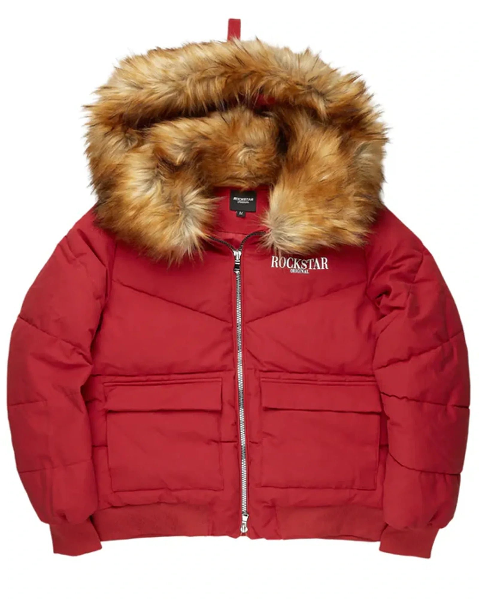 Rockstar-Puffer-Jacket-Red