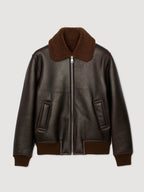 Sandro-Leather-Jacket-Black-With-Fur-Collar