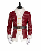 Santa Claus Violent Night David Harbour Red Leather Jacket