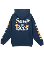 Save-The-Bees-Zip-Up-Hoodie-Navy