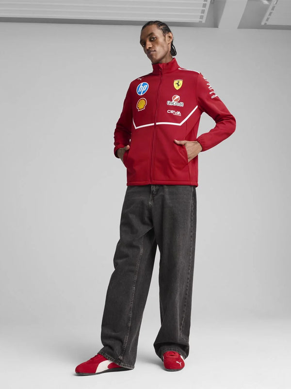 Scuderia-Ferrari-F1-Puma-2025-Team-Softshell-Jacket-Red