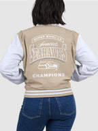 Seattle-Seahawks-Tan-Super-Bowl-LX-Champions-Tonal-Bomber-Jacket-Back