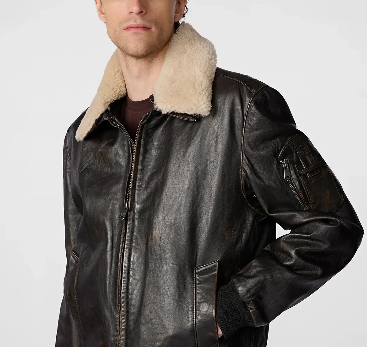 Shearling Aviator Jacket