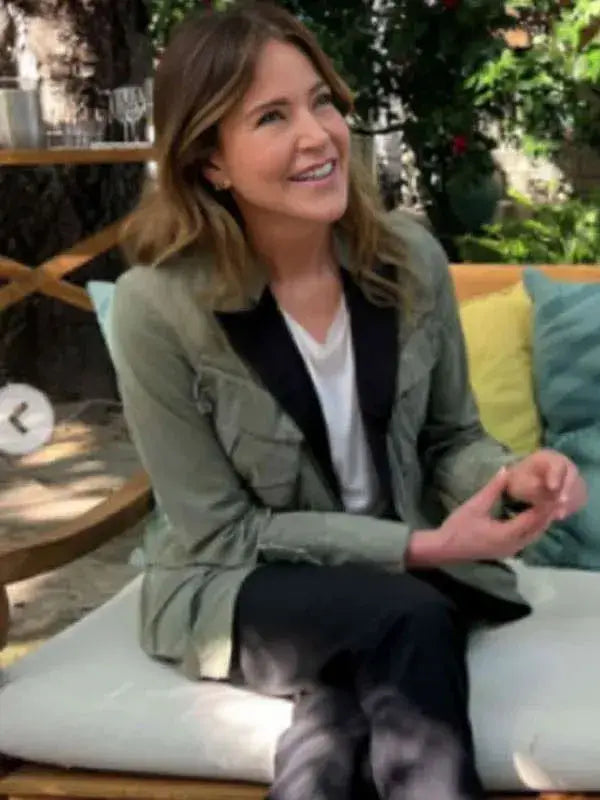 Shrinking S02 Liz Green cotton jacket
