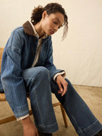 Slim fit women’s denim jacket