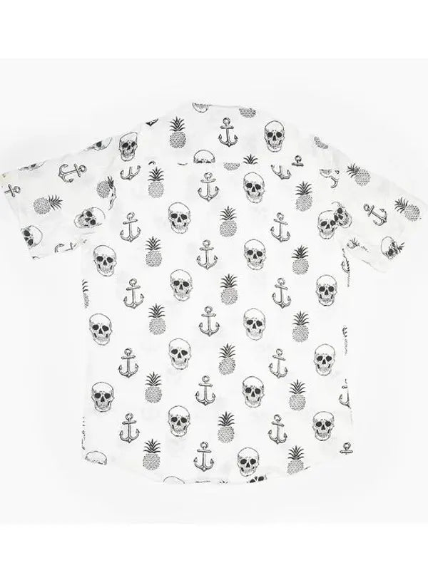 Southern Charm S11 White Pirate Printed Shirt