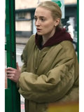 Steal S01 2026 Sophie Turner Brown Bomber Jacket