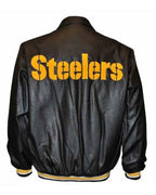 Steelers Leather Jacket Mens