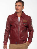 Steve-McQueen-Virgil-Dark-Red-Leather-Jacket