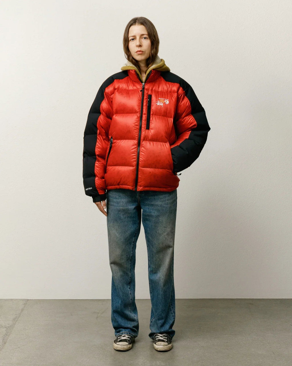 Stussy-Mountain-Hardwear-Puffer-Jacket-Red