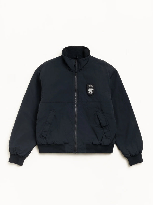 Stussy-Polar-Fleece-Lined-Jacket-Black