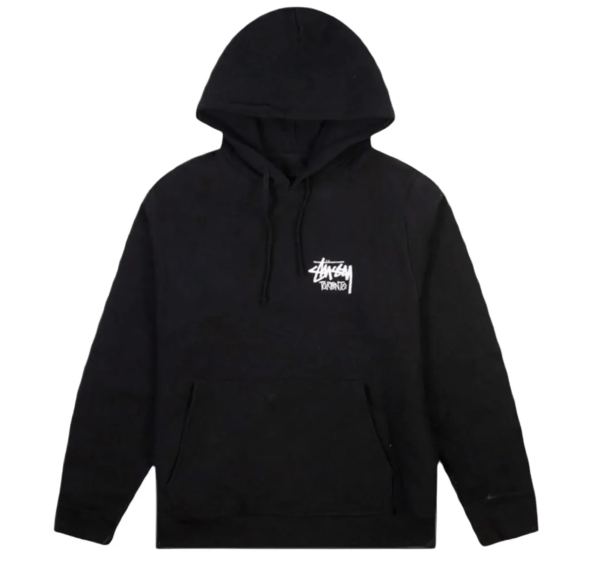 Stussy-Toronto-Hoodie-Black-FrontView
