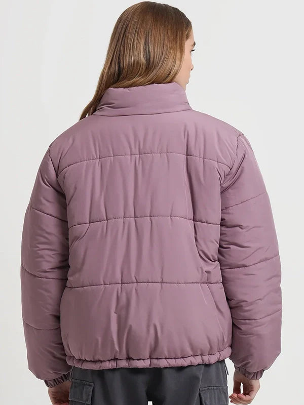 Stussy Puffer Jacket Pink Back