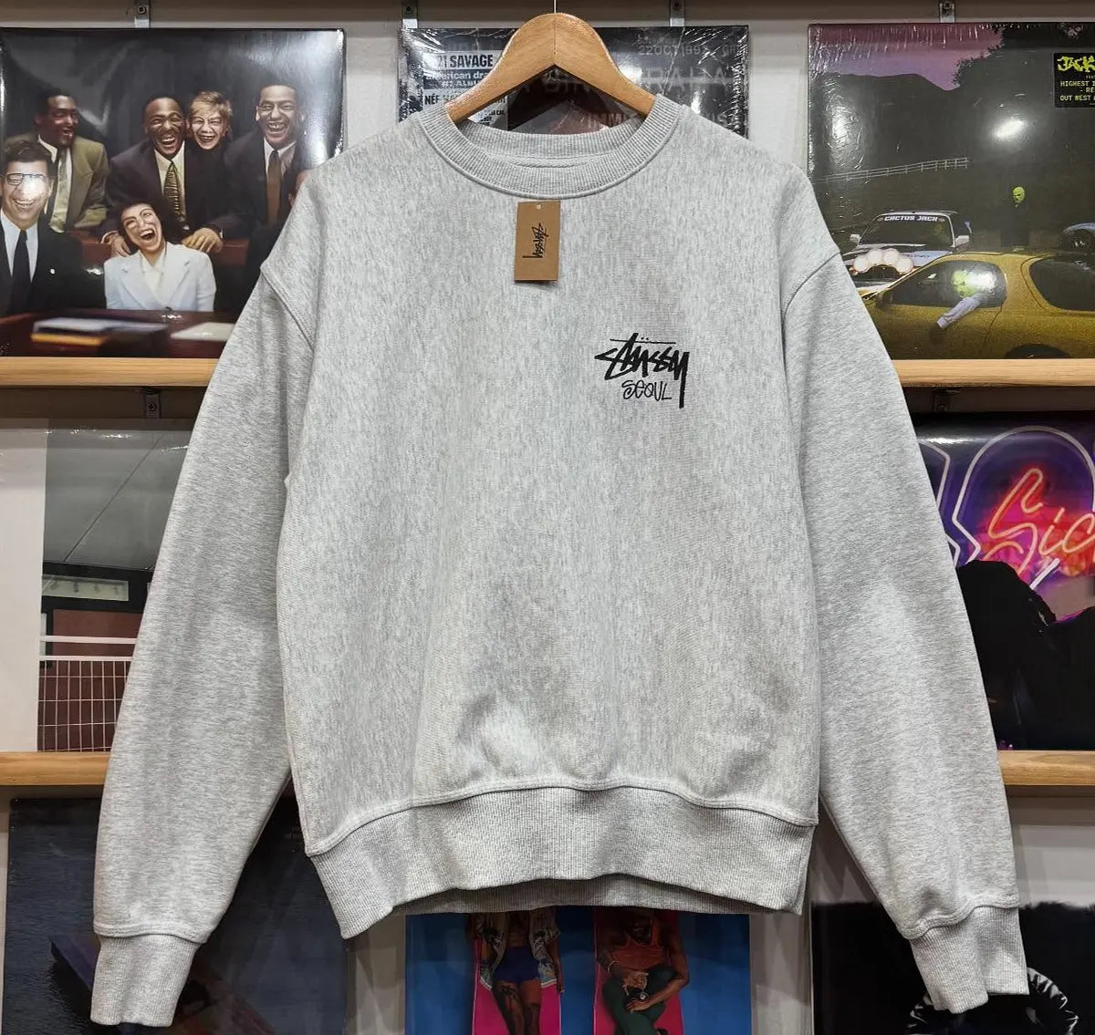 Stussy_Seoul_Hoodie_Grey_For_Sale