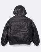 Supreme-Dickies-Hooded-Leather-Jacket-Back