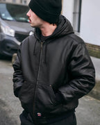 Supreme-Dickies-Hooded-Leather-Jacket
