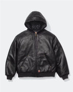 Supreme-Dickies-Hooded-Leather-Work-Jacket