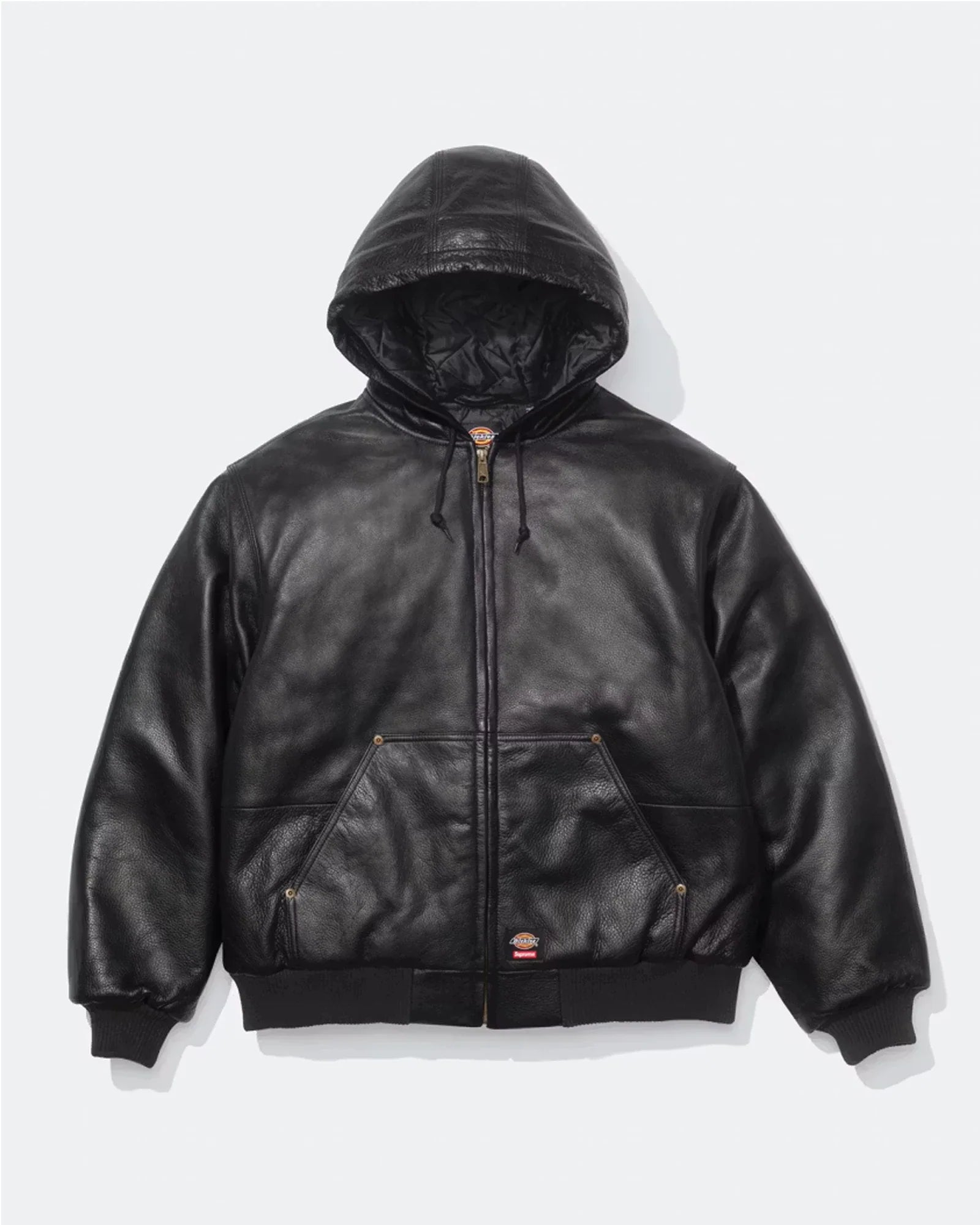Supreme-Dickies-Hooded-Leather-Work-Jacket