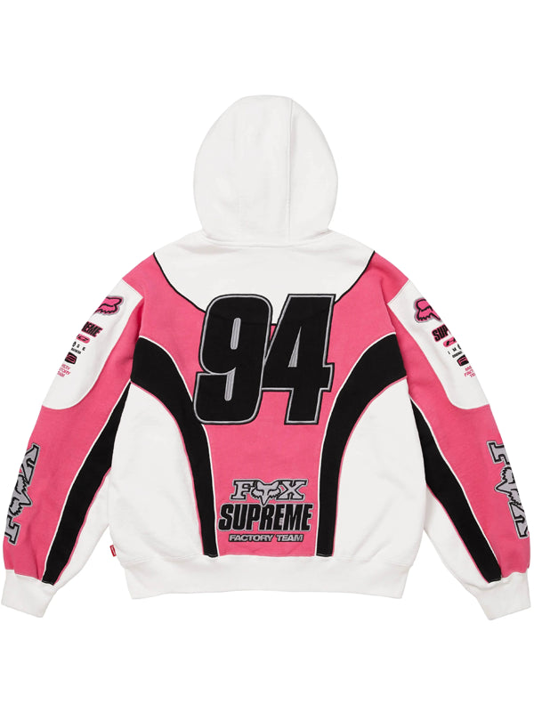 Supreme-X-Fox-Racing-Hooded-Sweatshirt-White