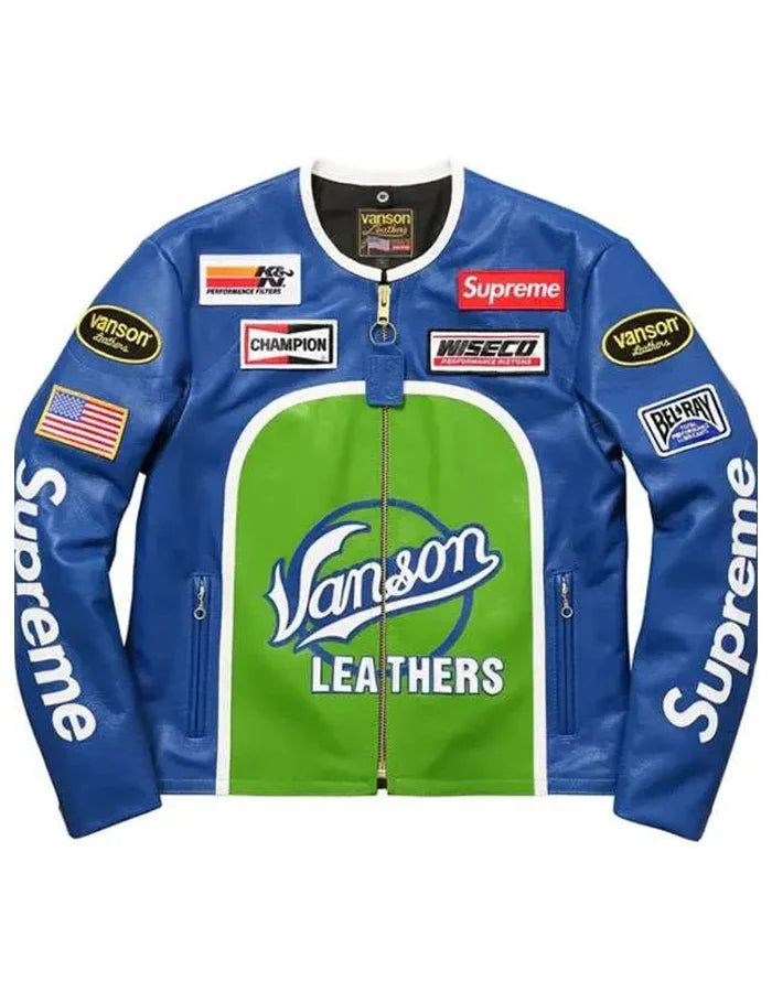 Supreme Vanson Jacket Blue