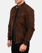 Sven-Mocha-Suede-Bomber-Jacket-Front