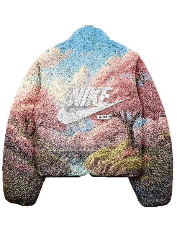 TTC X Nike Fur Print Jacket Back