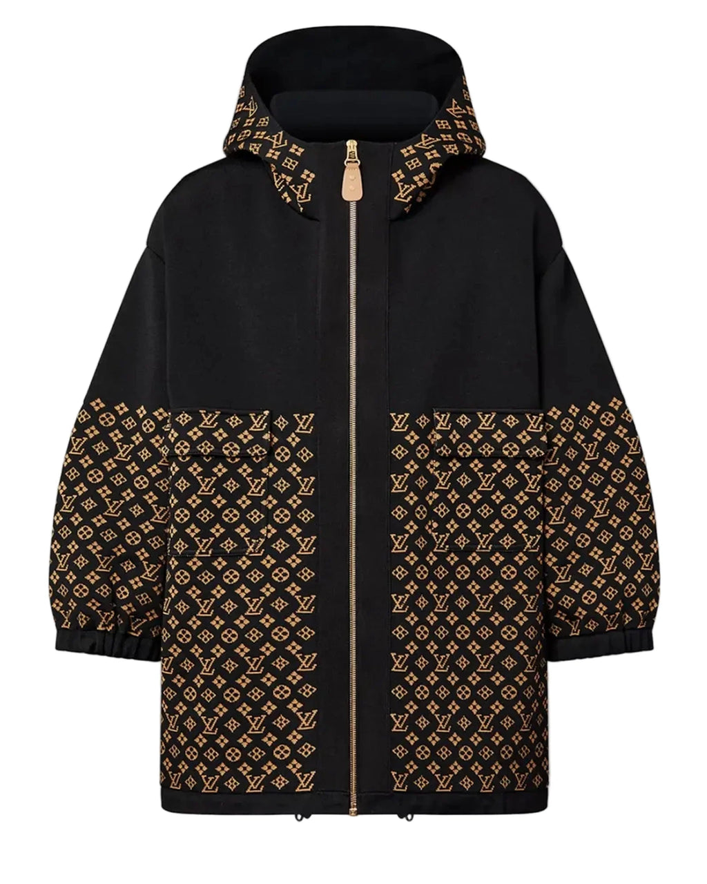Taylor-Swift-Louis-Vuitton-Brown-And-Black-Jacket