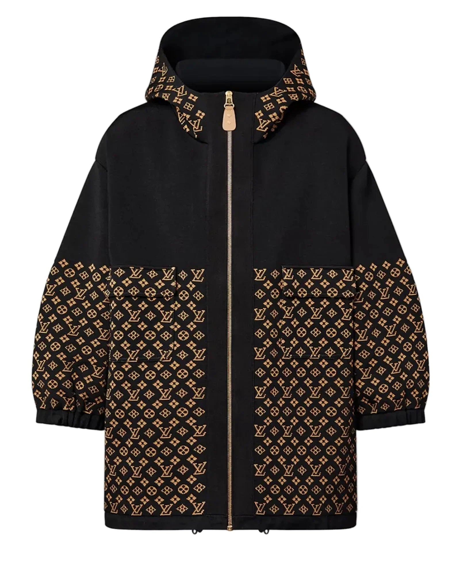 Taylor-Swift-Louis-Vuitton-Brown-And-Black-Jacket