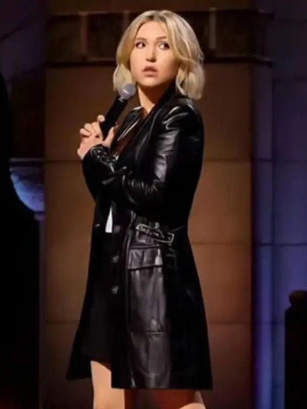 Taylor-Tomlinson-Prodigal-Daughter-Black-Leather-Coat