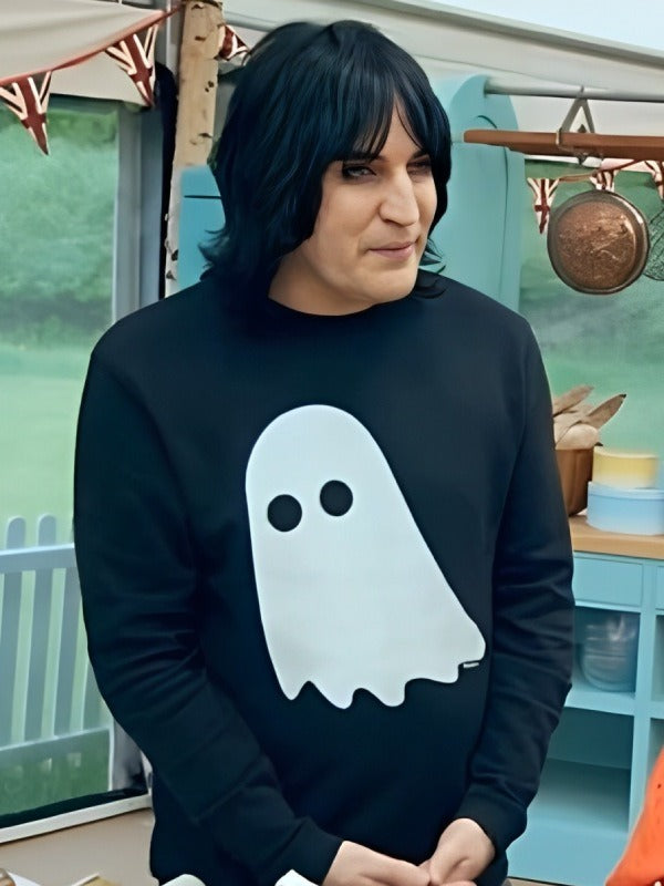 The-Great-British-Bake-Off-Noel-Fielding-Blackwhite-Halloween-Ghost-Sweater