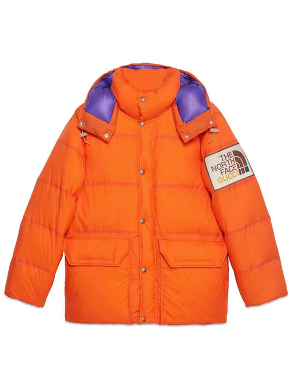 The-North-Face-Gucci-Puffer-Jacket-Orange