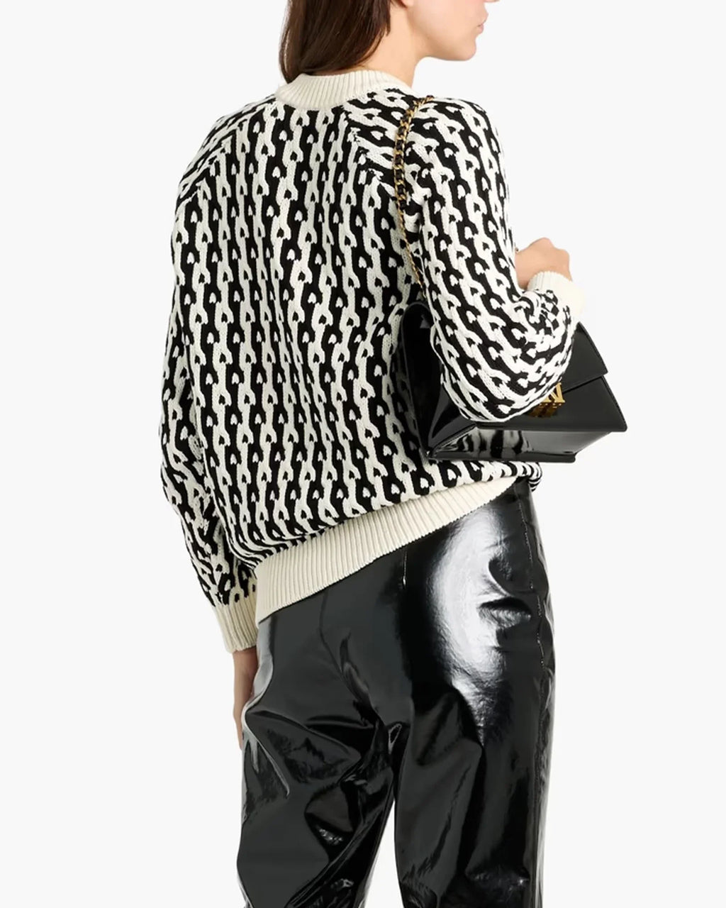 The-Today-Show-2025-Black-And-White-Dylan-Dreyer-Knit-Sweater