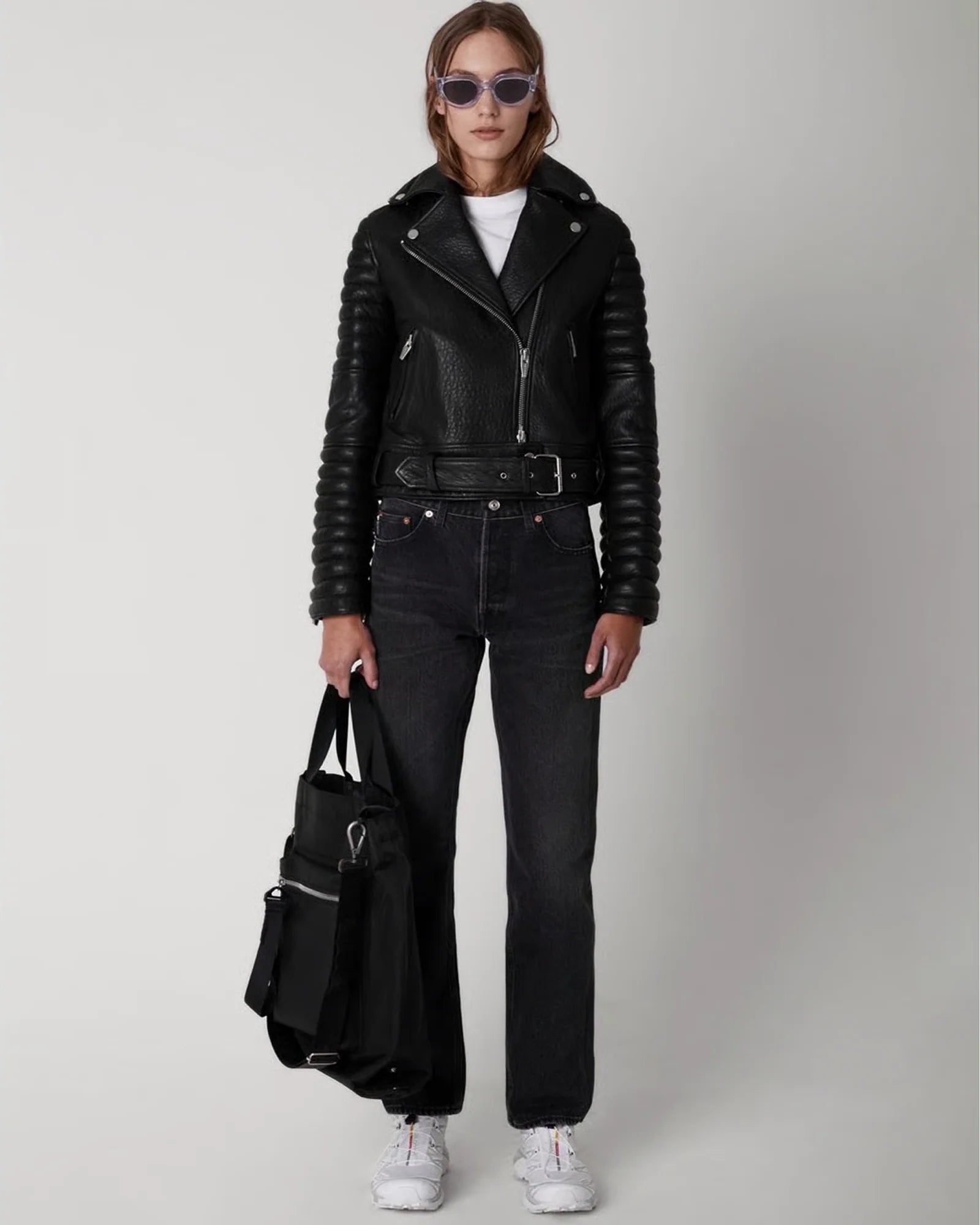 The Arrivals Leather Biker Jacket