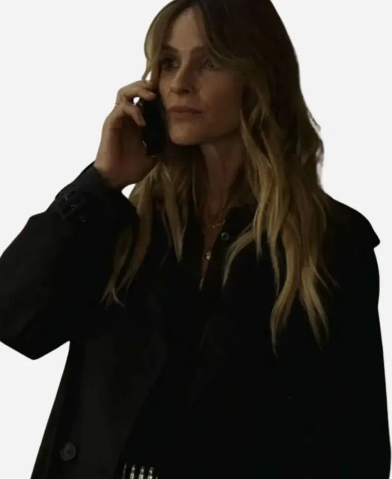 The Madison  Beau Garrett Leather Black Coat