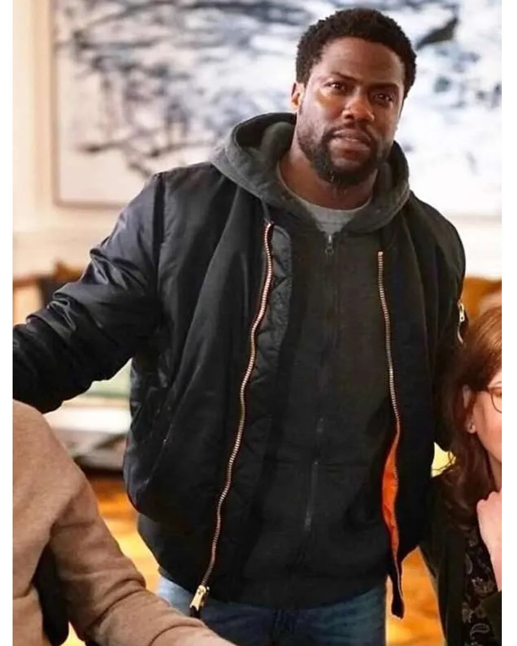 The Upside Kevin Hart Black Jacket
