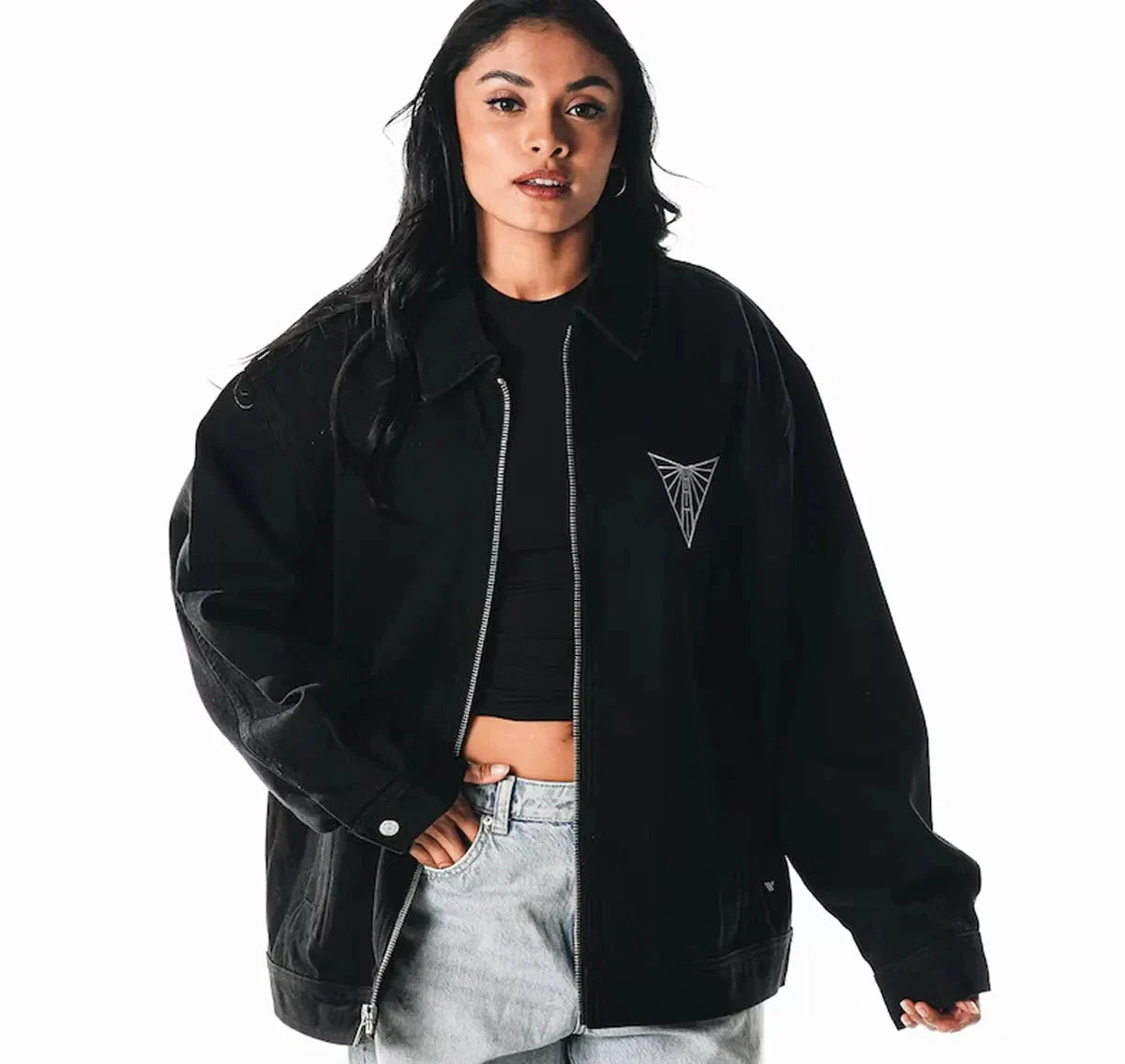 The Wild Collective Golden State Valkyries Denim Jacket Zing Apparel