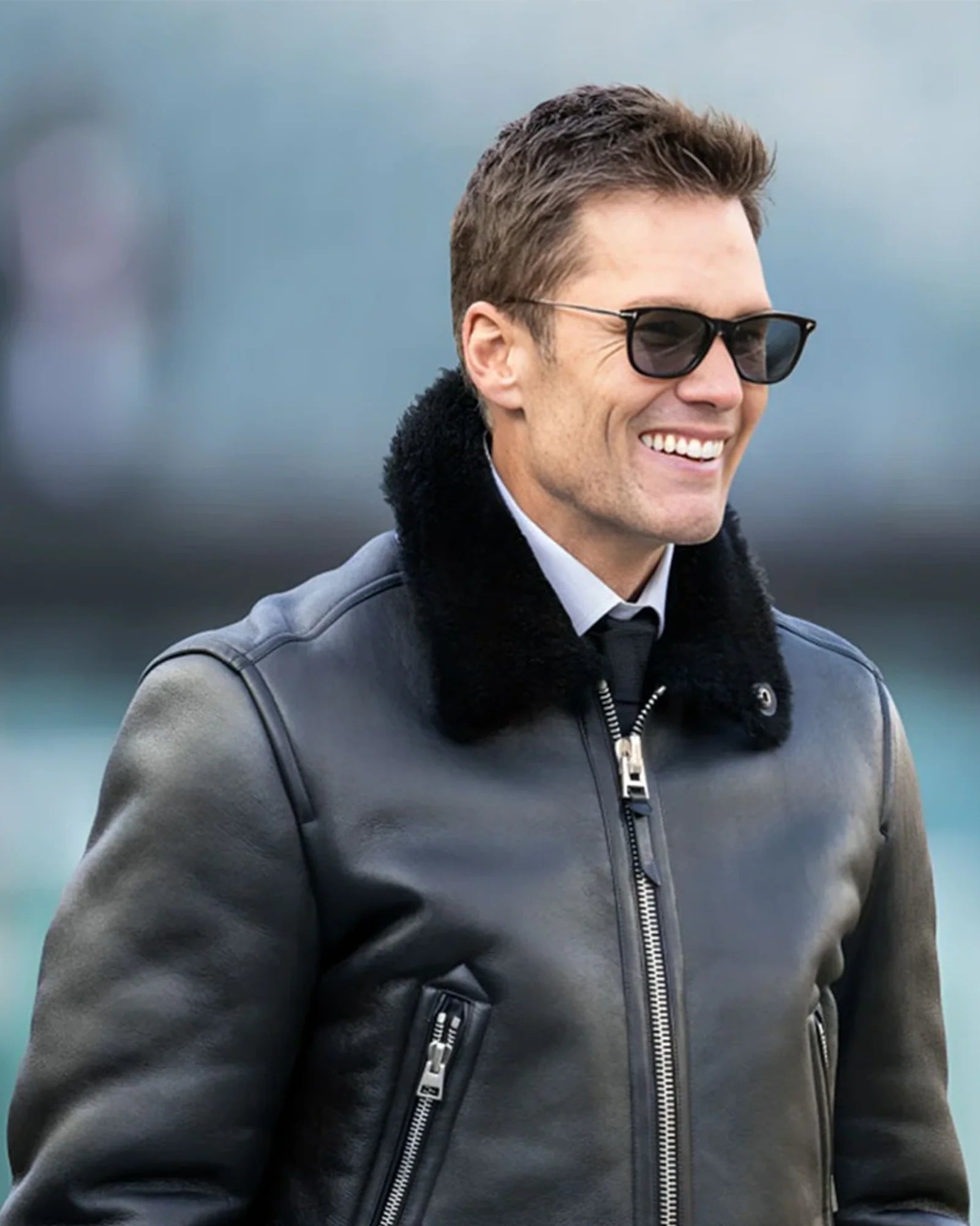 Tom Brady NFC Wild Card Playoffs Leather Jacket
