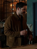 
Tom Ellis CIA S01  Suede Jacket