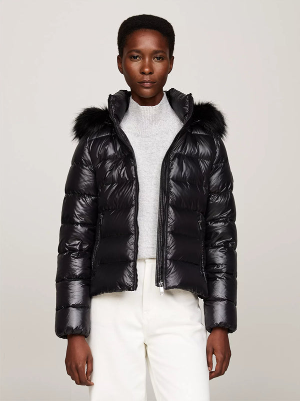Tommy-Hilfiger-Hooded-Water-Repellent-Down-Gloss-Jacket